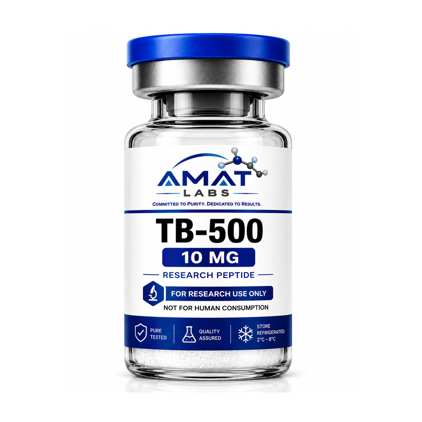 TB-500 research vial, 10 MG Lyophilized Vial