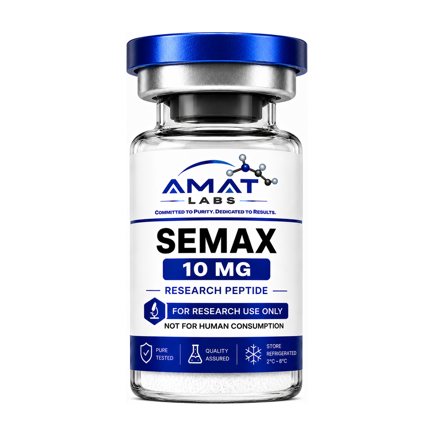 SEMAX research vial, 10 MG Lyophilized Vial