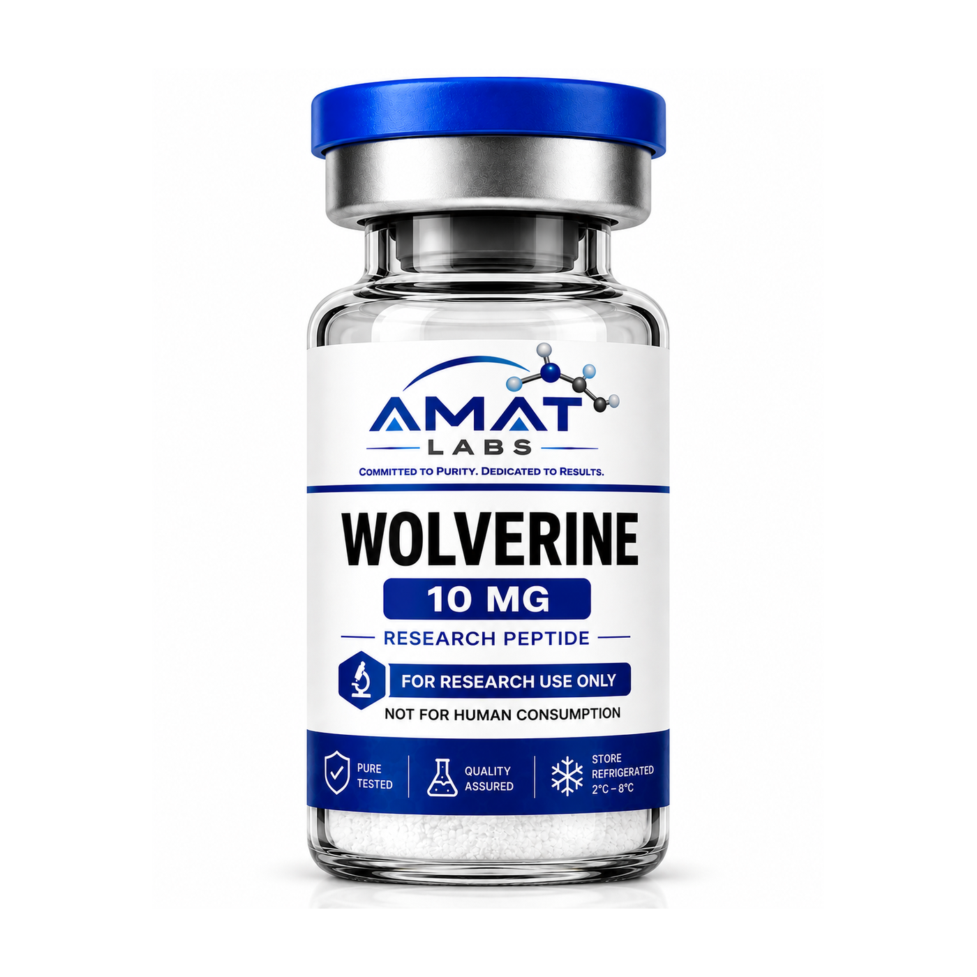WOLVERINE research vial, 10 MG Lyophilized Vial