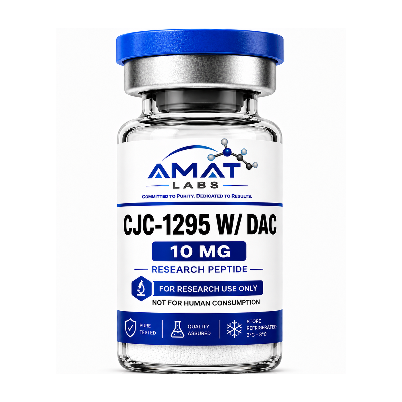 CJC-1295 W/ DAC research vial, 10 MG Lyophilized Vial