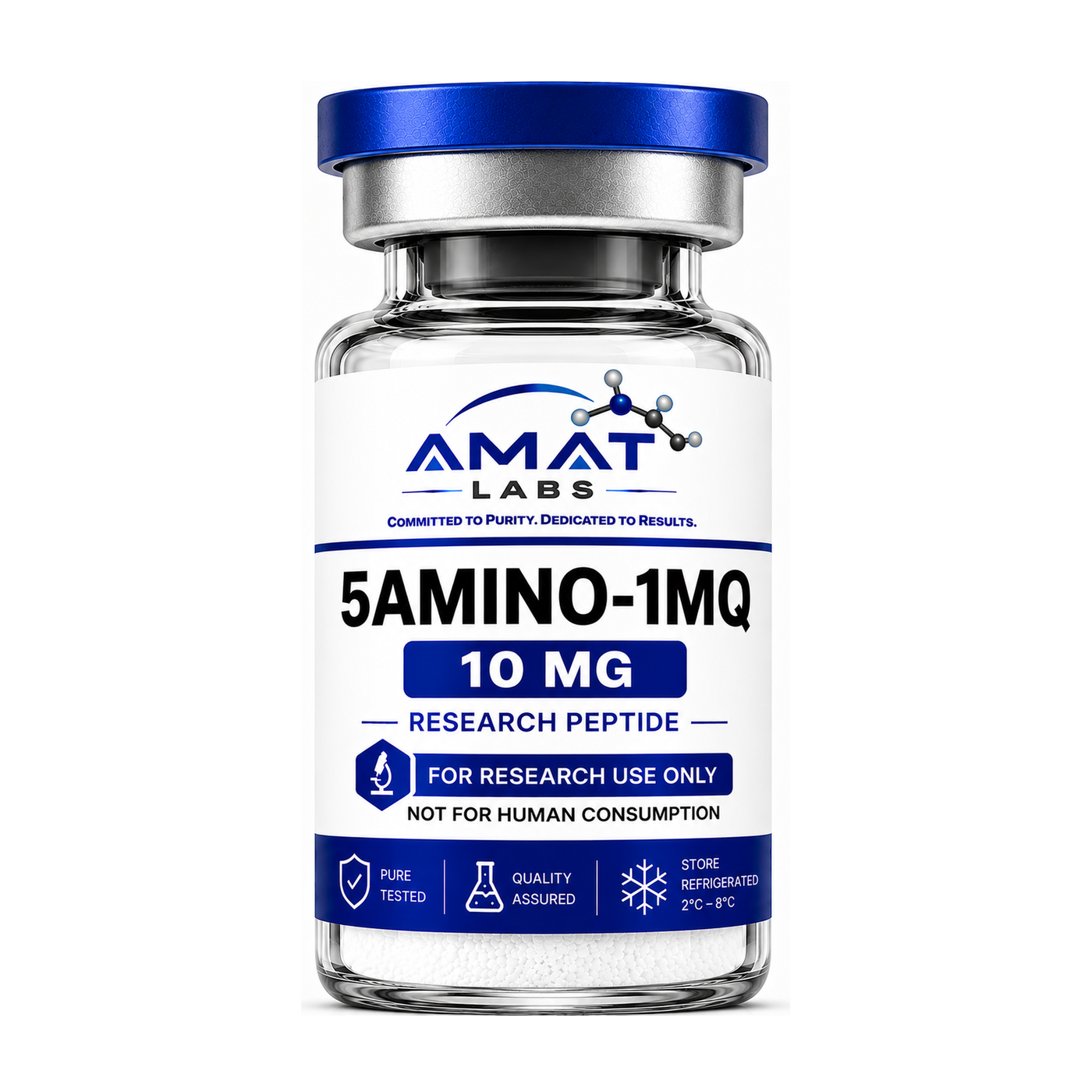 5AMINO-1MQ research vial, 10 MG Lyophilized Vial